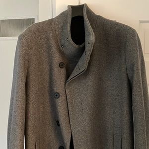 ASOS gray topcoat size L. Excellent condition